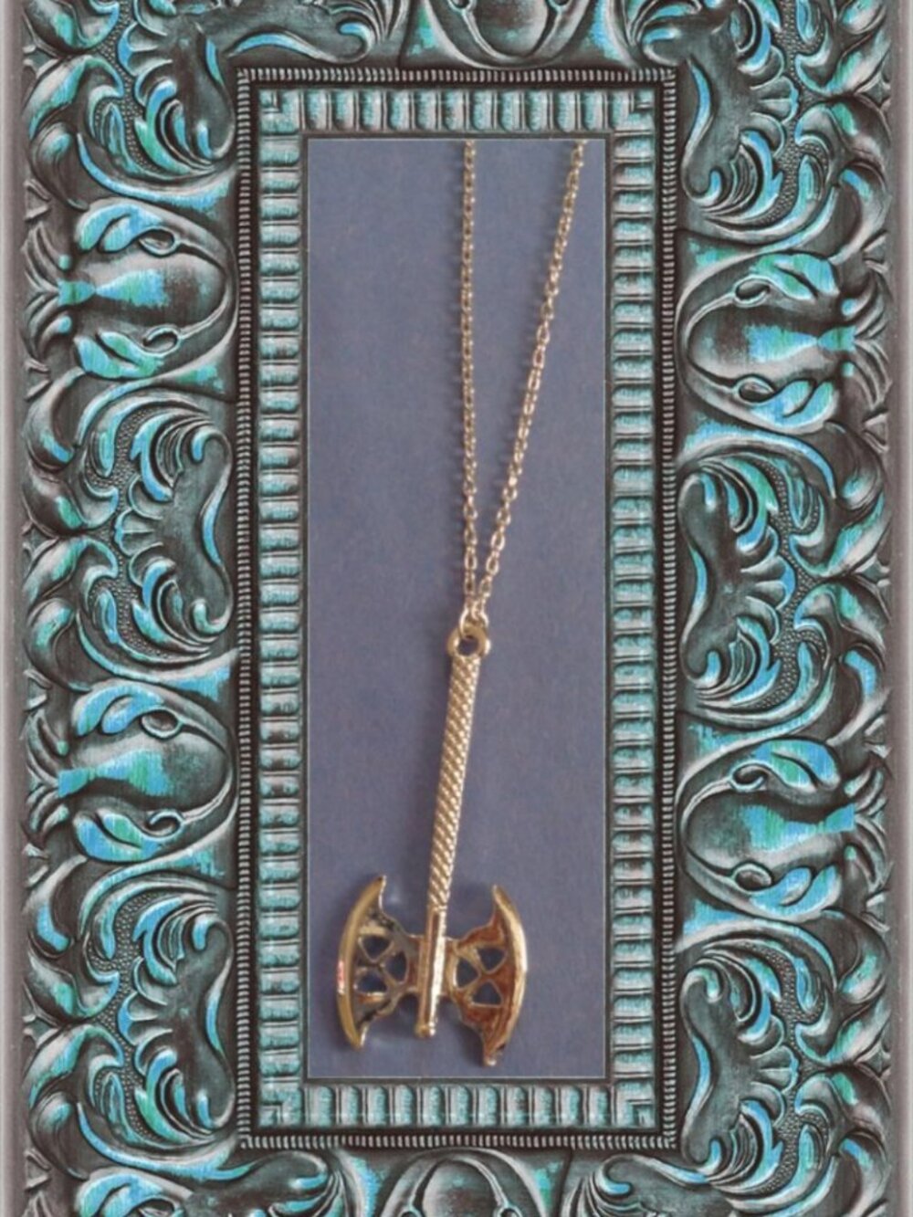 Vintage Design Battle Axe Necklace Vikings Warrior Style For Men/Boys